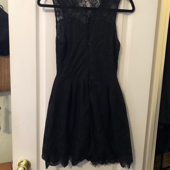 Black Lace Dress - Picture 2 of 4